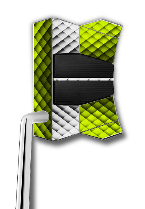 Lime & White Abstract Scotty Cameron X11